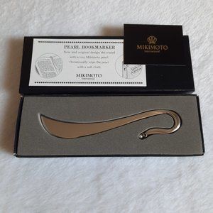 Mikimoto International Bookmark with a Pearl